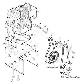 Engine Diagram and Parts List for 624504X4B 2002 Briggs and Stratton Snow Blower